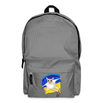 Mignon planeur à sucre avec drapeau ukrainien - Sac à dos - gris éléphant - Devant