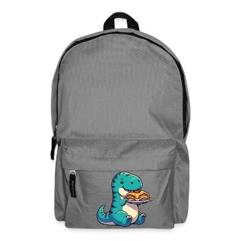 Dino T-Rex italienische Lasagne Lustig - Rucksack - Mittelgrau - Vorne