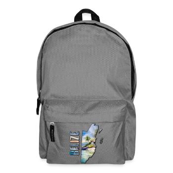 Aquarell Landkarte Belize - Rucksack - Mittelgrau - Vorne