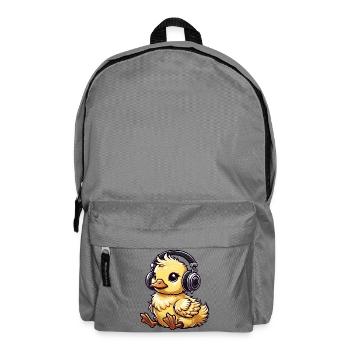 Motif de casque de poussin mignon - Sac à dos - gris éléphant - Devant