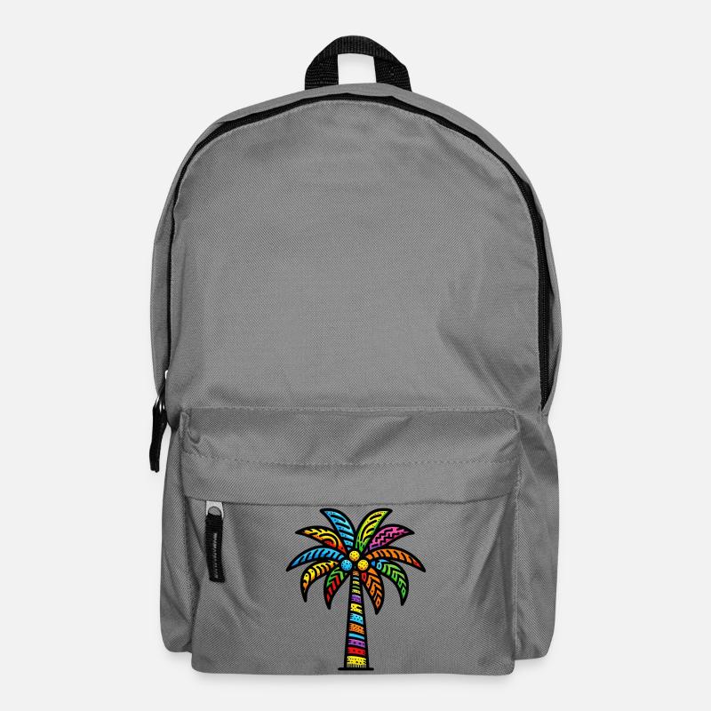 Palm tree - Backpack - elephant grey