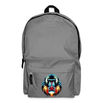 Mandrill-Affe - Rucksack - Mittelgrau - Vorne