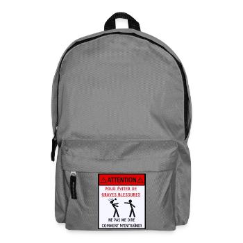 Ne pas me dire comment m'entraîner - Sac à dos - gris éléphant - Devant