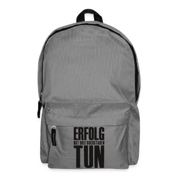 Erfolg Spruch für Gründer Unternehmer Startup - Rucksack - Mittelgrau - Vorne