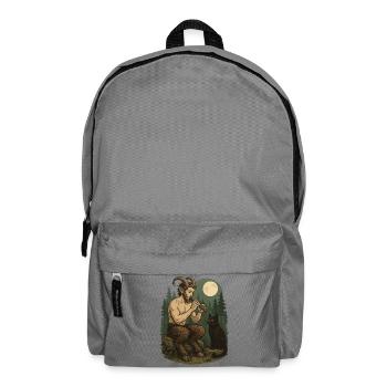 Night Forest Demon Flute Faun - Backpack - elephant grey - Front