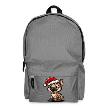 Hyena Christmas - Backpack - elephant grey - Front