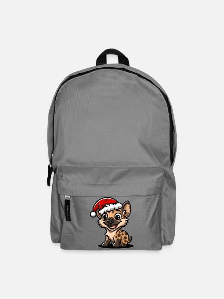 Hyäne Weihnachten - Rucksack - Mittelgrau