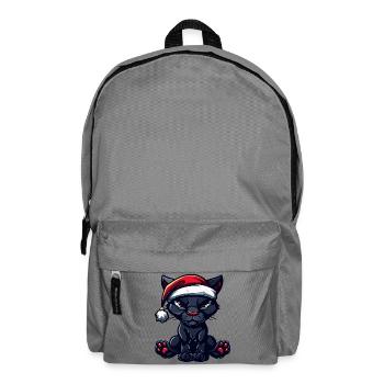 Panther Christmas - Backpack - elephant grey - Front