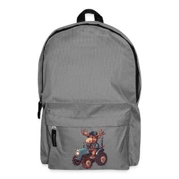 Elch Traktor Farmer - Rucksack - Mittelgrau - Vorne