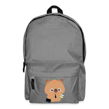 Coffee Capybara - Backpack - elephant grey - Front