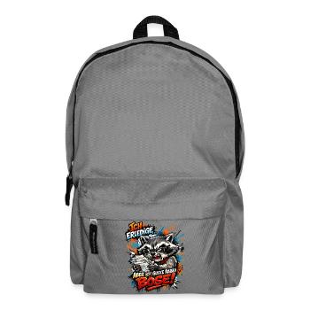 Ich mach das aber ich gucke dabei böse - Rucksack - Mittelgrau - Vorne