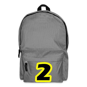 2 Number symbol - Backpack - elephant grey - Front