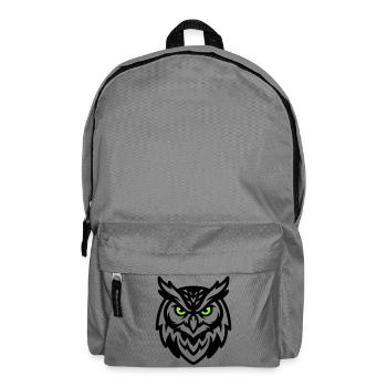 Eule Maskottchen E Sport Logo - Rucksack - Mittelgrau - Vorne