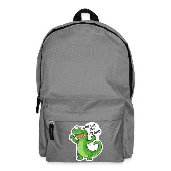 Lizard, Eidechse - Rucksack - Mittelgrau - Vorne