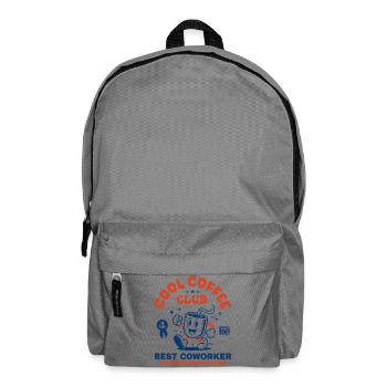 Coffee Club Kaffeeliebhaber-Kollegen-Geschenk - Rucksack - Mittelgrau - Vorne