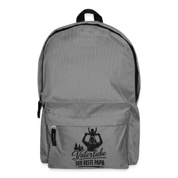 Vaterliebe: Der beste Papa - Rucksack - Mittelgrau - Vorne