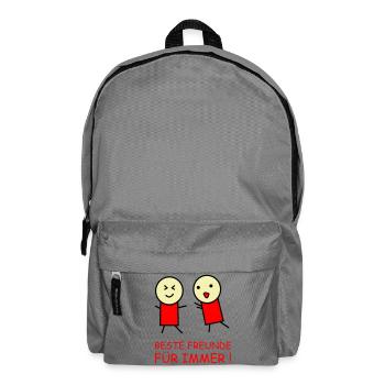 Beste Freunde Für Immer Duo - Rucksack - Mittelgrau - Vorne