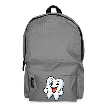 Fröhlicher Zahn-Buddy - Rucksack - Mittelgrau - Vorne