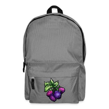 Aquarell-Himbeercluster - Rucksack - Mittelgrau - Vorne