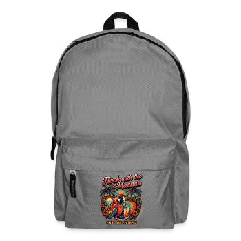 Papagei Hawaii Urlaub Ara Retro Sommer Cocktail - Rucksack - Mittelgrau - Vorne