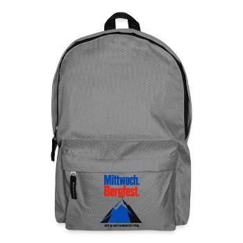 Kann doch nicht sein dass erst Mittwoch ist! - Rucksack - Mittelgrau - Vorne