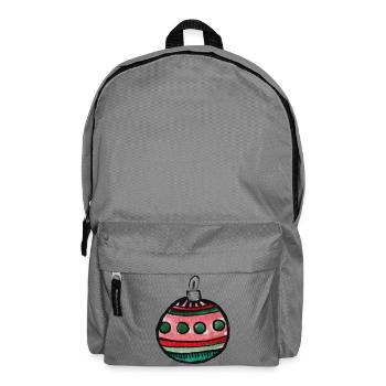 Pastellstreifen-Ornament - Rucksack - Mittelgrau - Vorne