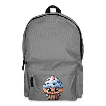 Kawaii Cupcake Herzglück - Rucksack - Mittelgrau - Vorne