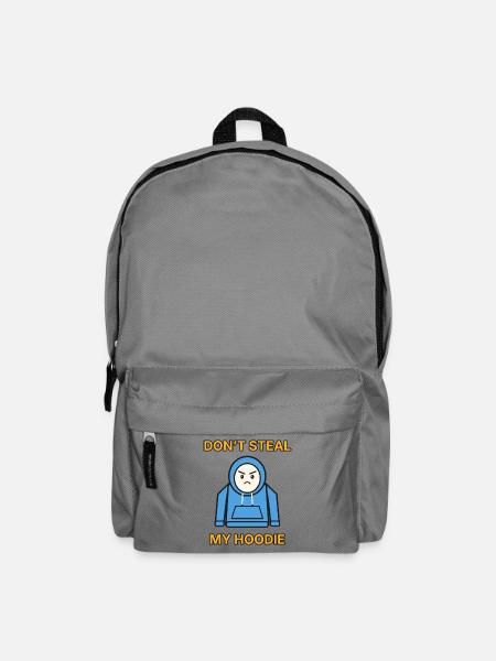 Hoodie – Don’t steal my hoodie – Pärchen lustig - Rucksack - Mittelgrau