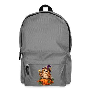 Kürbis-Zauberer-Eule - Rucksack - Mittelgrau - Vorne