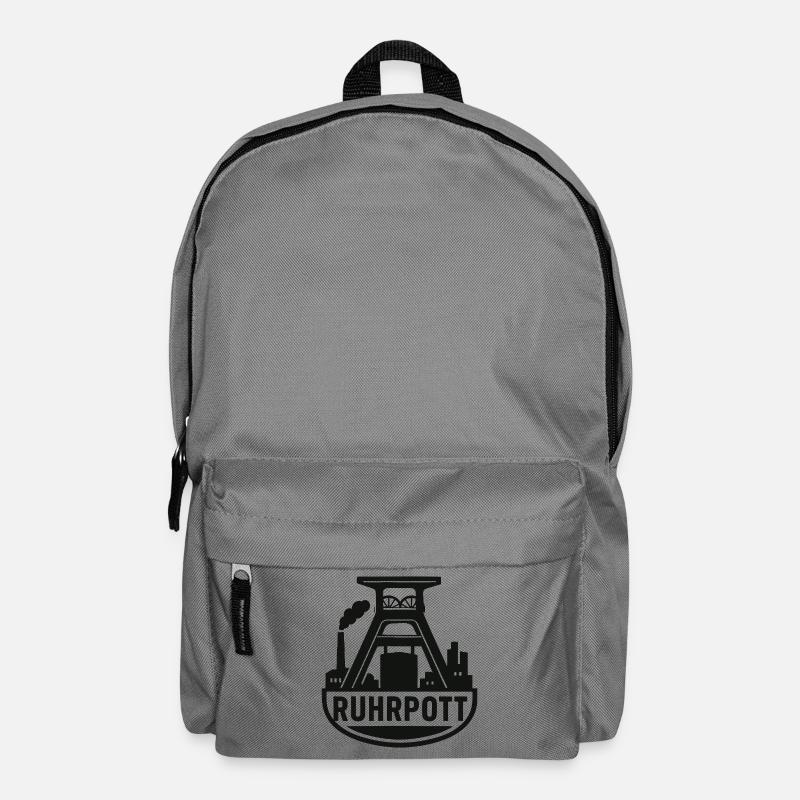 Ruhrpott Industrie Silhouette - Rucksack - Mittelgrau