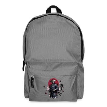 Schattensamurai im Herbstrot - Rucksack - Mittelgrau - Vorne