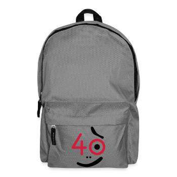 40 years - so what? - Backpack - elephant grey - Front