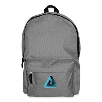 illusion optische Täuschung Dreieck Nerd geek tri - Rucksack - Mittelgrau - Vorne