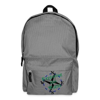 Compass - Exploring the World - 3 Color Vector - Backpack - elephant grey - Front