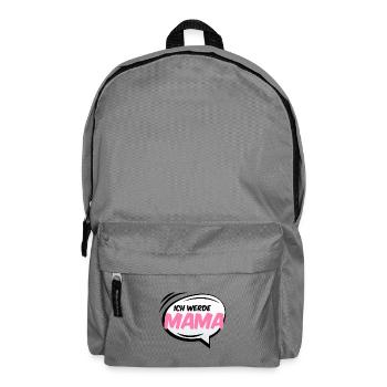Mama Mutter Baby bekommen Schwangerschaft Kinder - Rucksack - Mittelgrau - Vorne