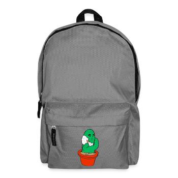 Motif des enfants: cactus se rase - Sac à dos - gris éléphant - Devant