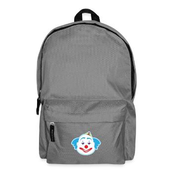 funny clown plants fruits vegetables kids motifs - Backpack - elephant grey - Front