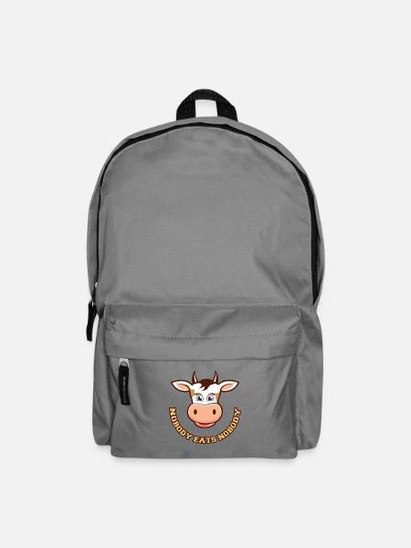 Vegan und gesunde Ernährung - Rucksack - Mittelgrau
