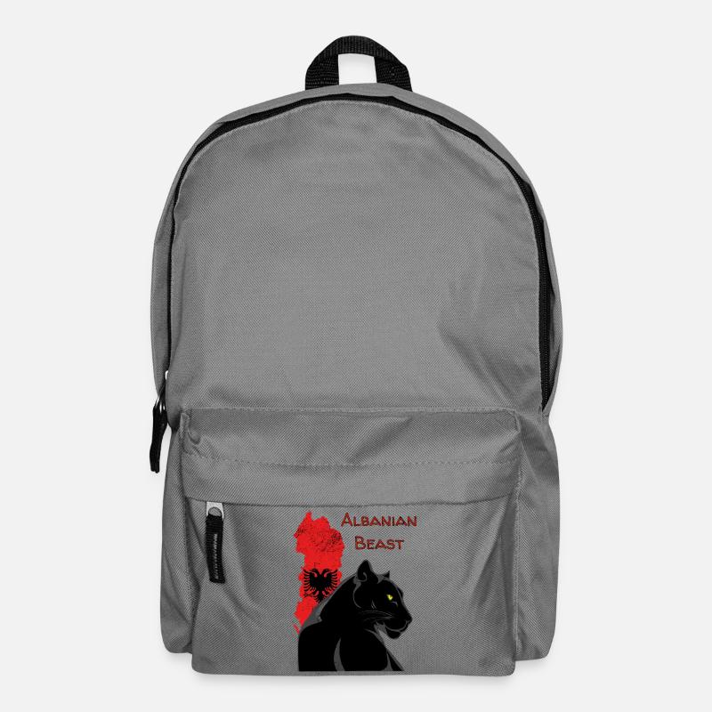 Albaniens Beast: Schwarzer Panther - Backpack - elephant grey