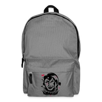 Spielkarte Joker - Rucksack - Mittelgrau - Vorne