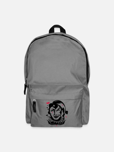 Spielkarte Joker - Rucksack - Mittelgrau