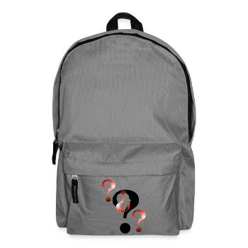 Fragezeichen Feuerwerk - Rucksack - Mittelgrau - Vorne
