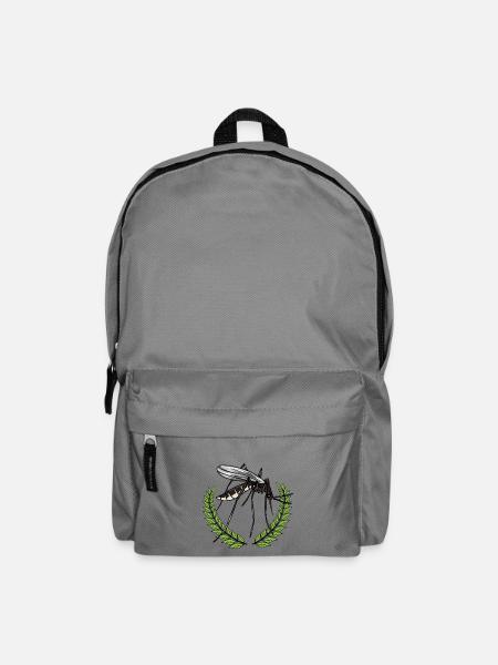 Insekten Mücke Stechmücke Sieger Lorbeerkranz - Rucksack - Mittelgrau