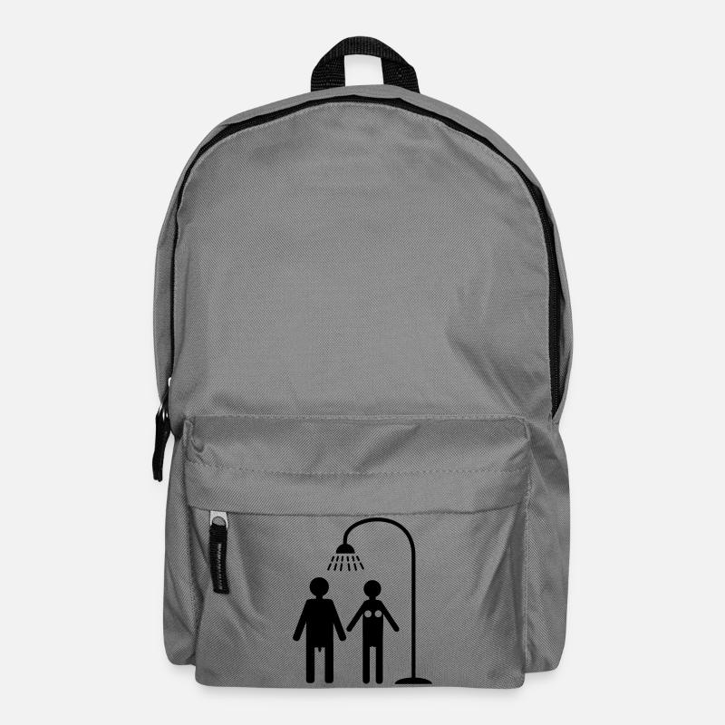 duschen hygiene lebensstil - Rucksack - Mittelgrau