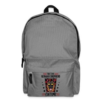 Sunglasses Shepherd Dog in Retro Look - Backpack - elephant grey - Front