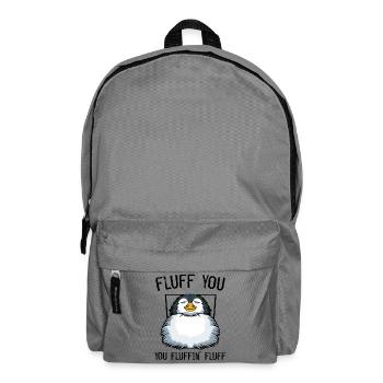 Fröhlicher Pinguin Jungtier - Rucksack - Mittelgrau - Vorne
