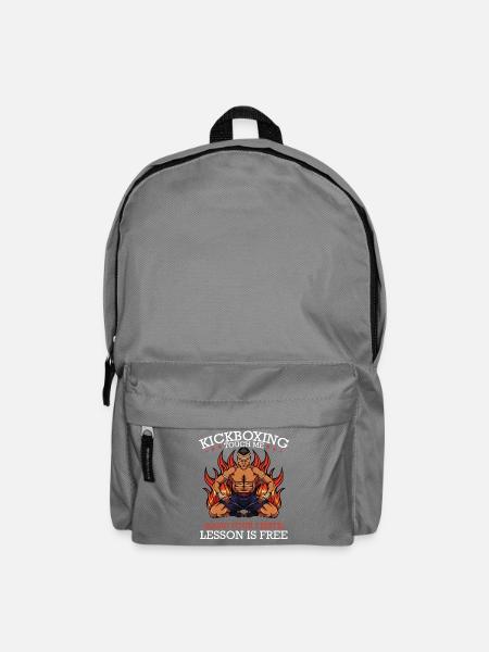 Kickboxen Feuer: Erste Lektion Frei - Rucksack - Mittelgrau