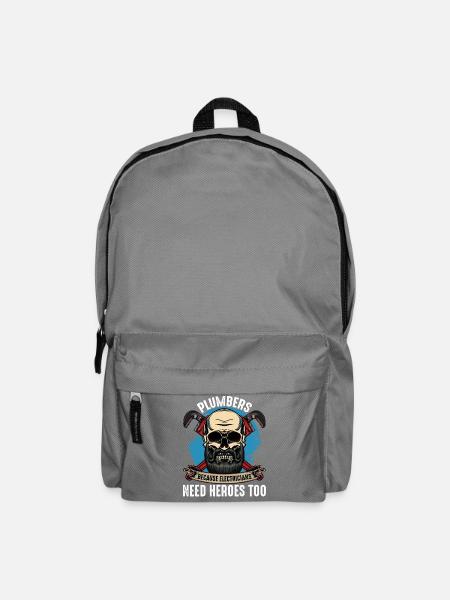Klempnerhelden Skull Motiv - Rucksack - Mittelgrau