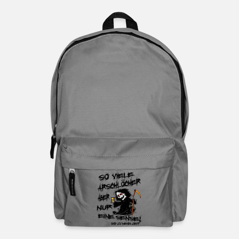 Lustiger Sensenmann - Rucksack - Mittelgrau