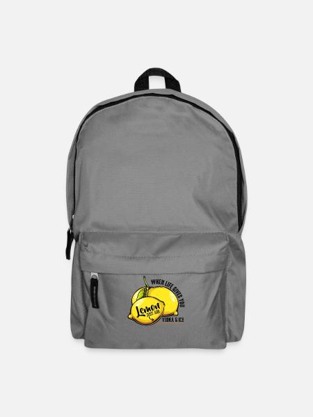 Lemon Just Add Zitronenstil - Rucksack - Mittelgrau